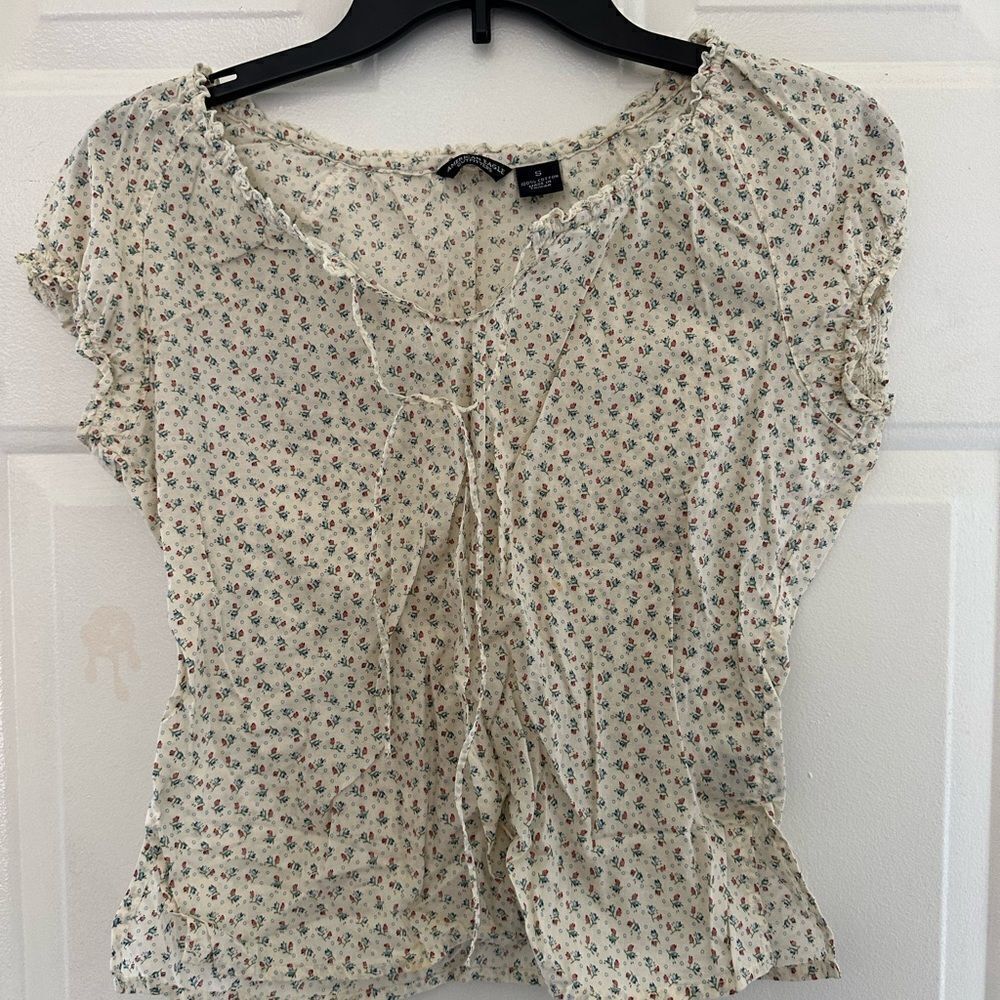 American Eagle flower babydoll top